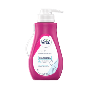 Veet Pure crema depilatoria pelli sensibili, 400 ml