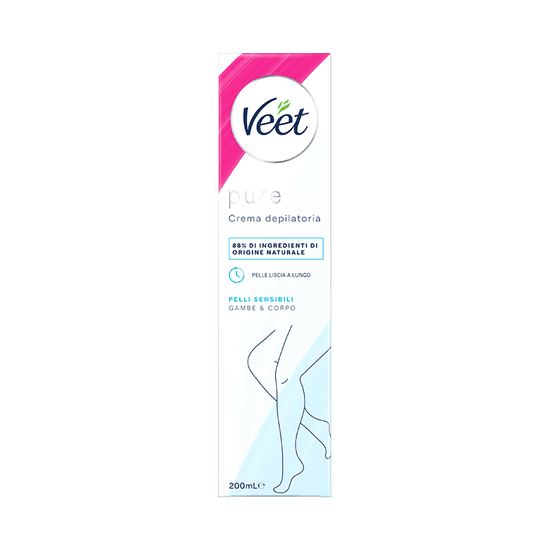 Veet Pure crema depilatoria pelli sensibili, 200 ml