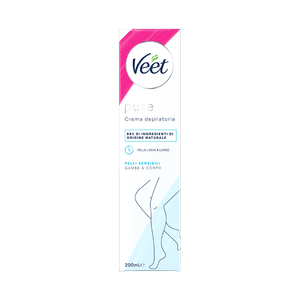 Veet Pure crema depilatoria pelli sensibili, 200 ml
