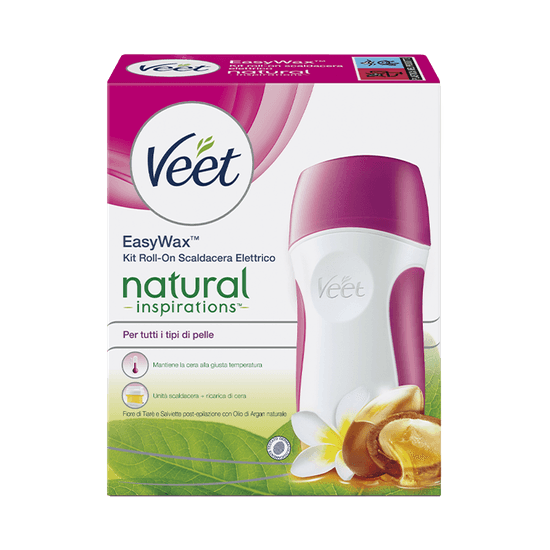 Veet Easy Wax Kit Natural Inspirations Fiore Tiarè & Argan Oil